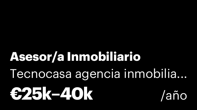 Asesor/a Inmobiliario