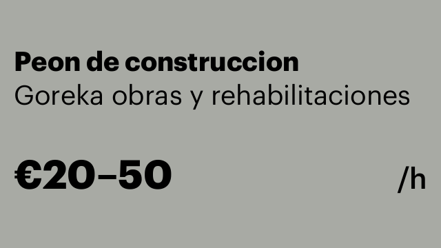 Peon de construccion