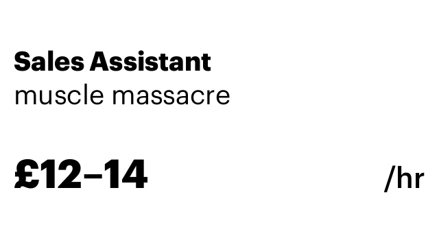 Sales Assistant