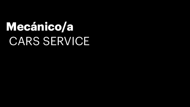 Mecánico/a