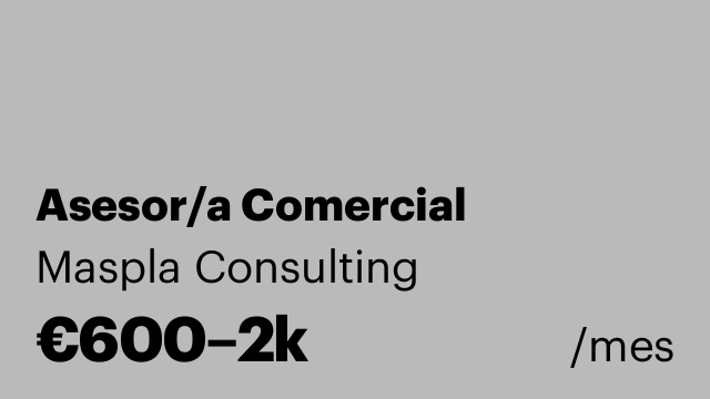 Asesor/a Comercial