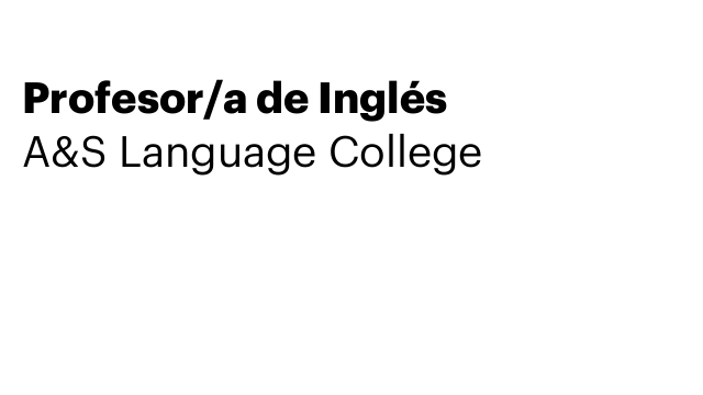 Profesor/a de Inglés