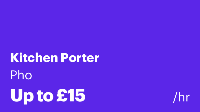 Kitchen Porter