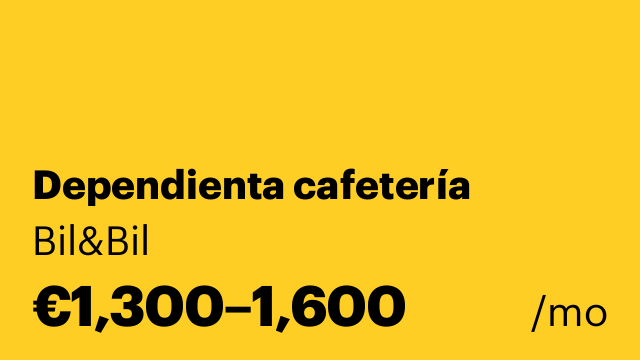 Dependienta cafetería