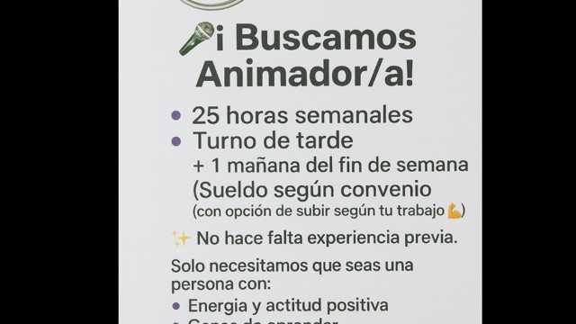 Animador/a Infantil