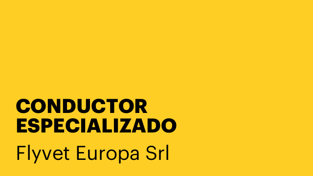 CONDUCTOR ESPECIALIZADO