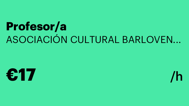 Profesor/a
