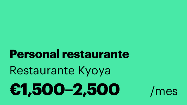 Personal restaurante
