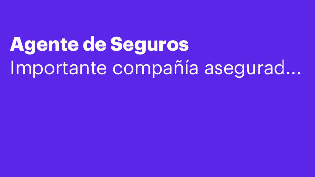 Agente de Seguros