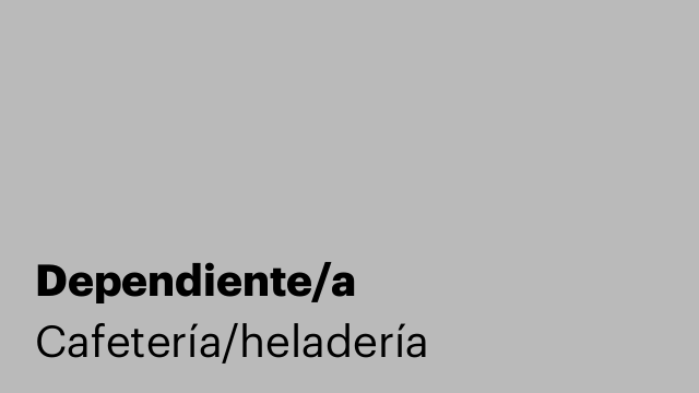 Dependiente/a