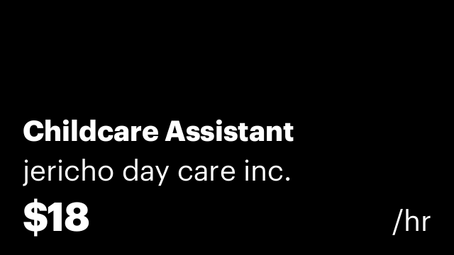 Childcare Assistant