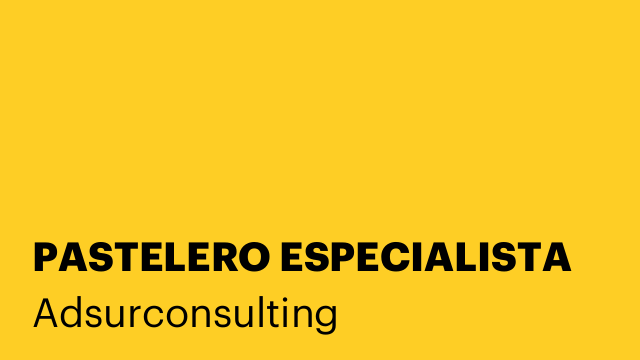 PASTELERO ESPECIALISTA