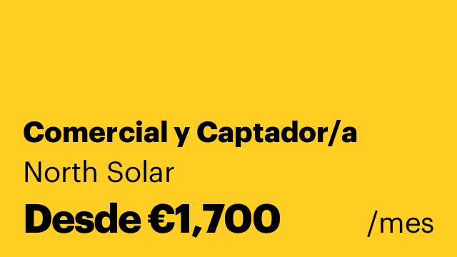 Comercial y Captador/a