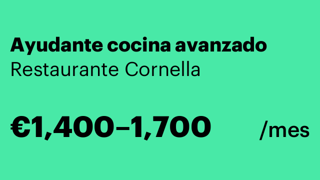 Ayudante cocina avanzado