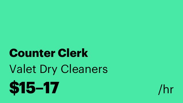 Counter Clerk
