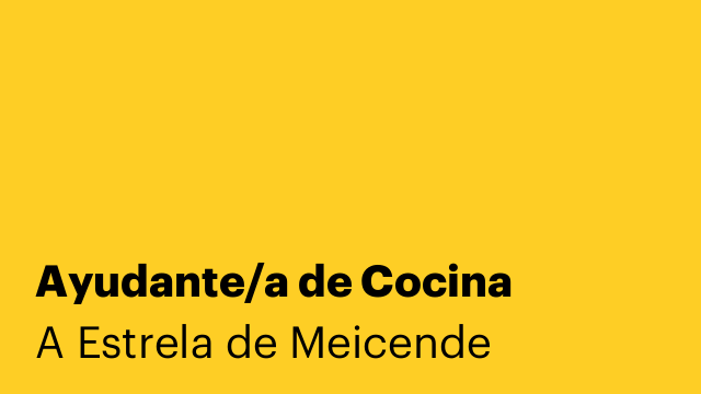 Ayudante/a de Cocina