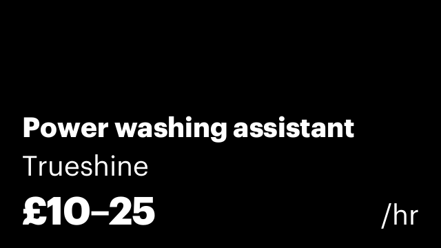 Power washing assistant