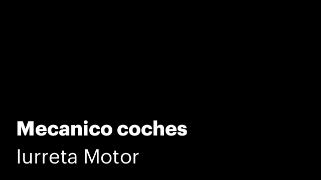 Mecanico coches
