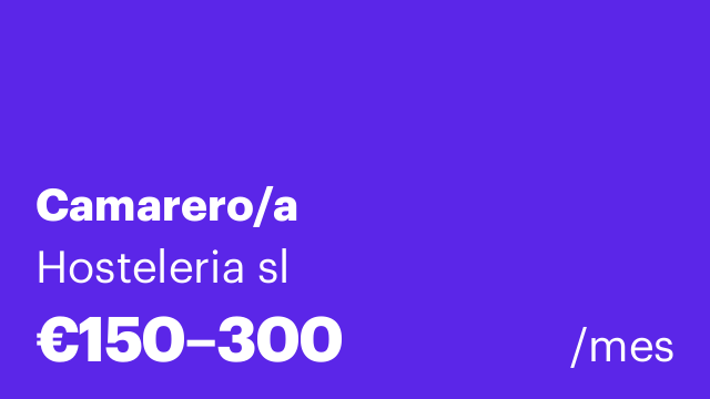 Camarero/a
