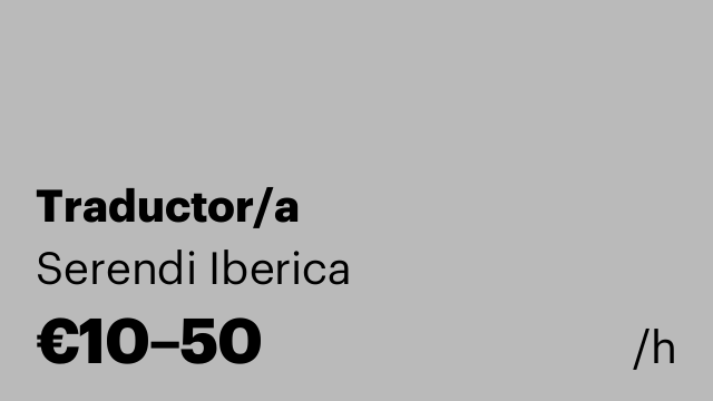 Traductor/a