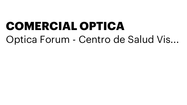 COMERCIAL OPTICA