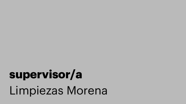 supervisor/a