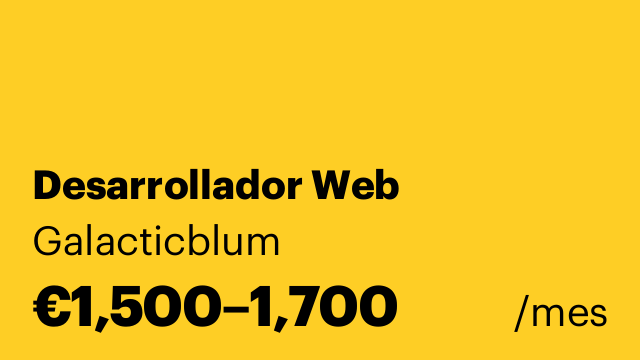 Desarrollador Web