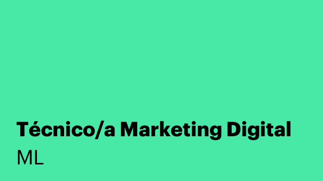 Técnico/a Marketing Digital
