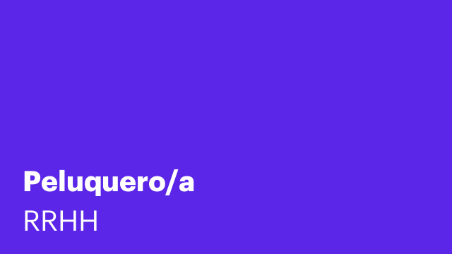 Peluquero/a
