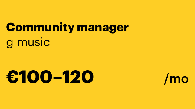 Community manager