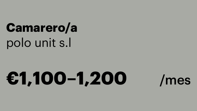 Camarero/a