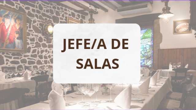 Jefe/a de Sala