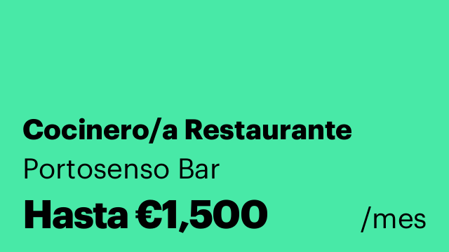 Cocinero/a Restaurante