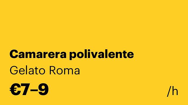 Camarera polivalente
