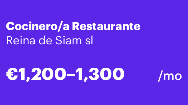 Cocinero/a Restaurante