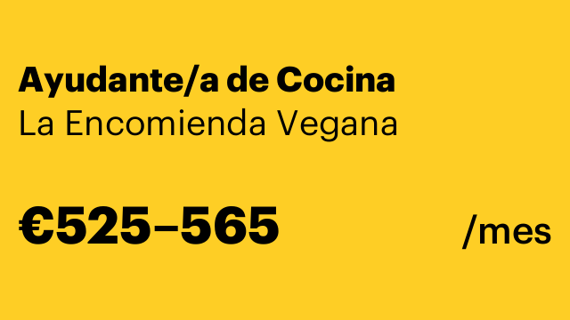 Ayudante/a de Cocina