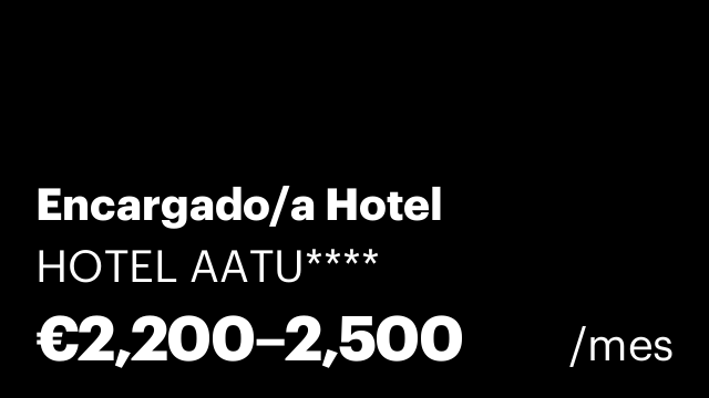 Encargado/a Hotel