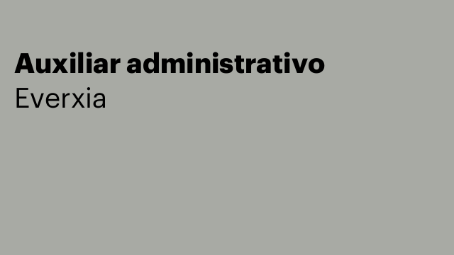 Auxiliar administrativo