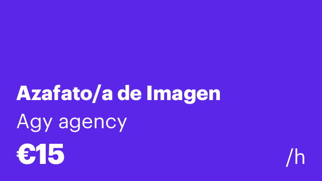 Azafato/a de Imagen