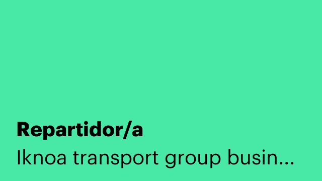 Repartidor/a