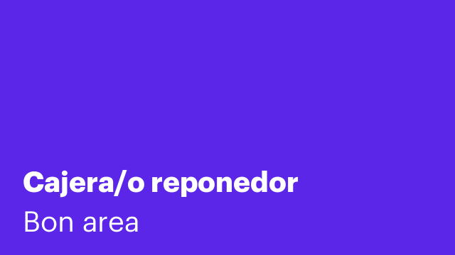 Cajera/o reponedor