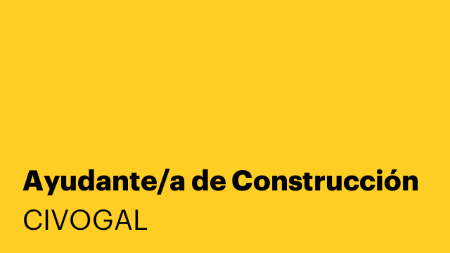Ayudante/a de Construcción