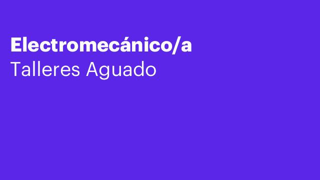 Electromecánico/a