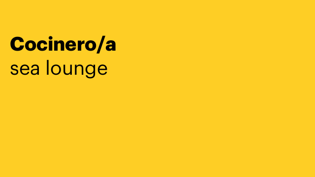 Cocinero/a