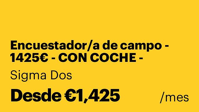 Encuestador/a de campo - 1425€ - CON COCHE - Calahorra