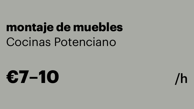 montaje de muebles