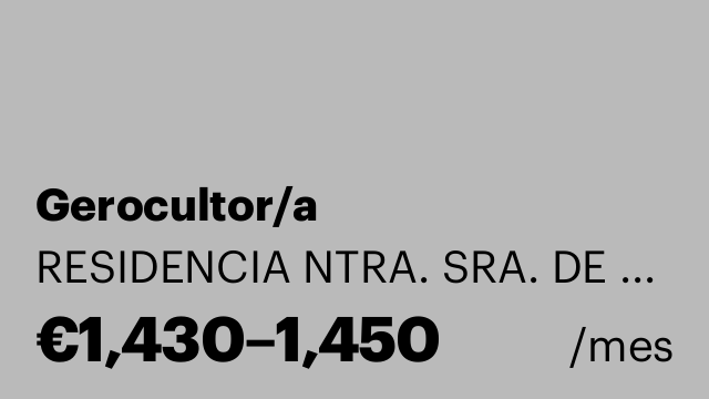 Gerocultor/a