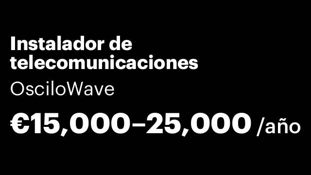 Instalador de telecomunicaciones