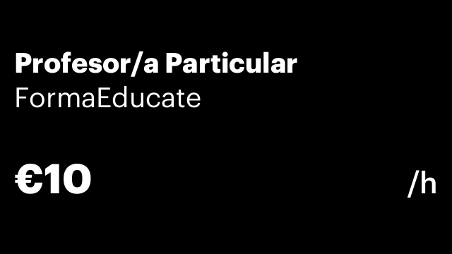 Profesor/a Particular