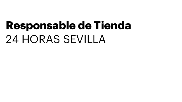 Responsable de Tienda
